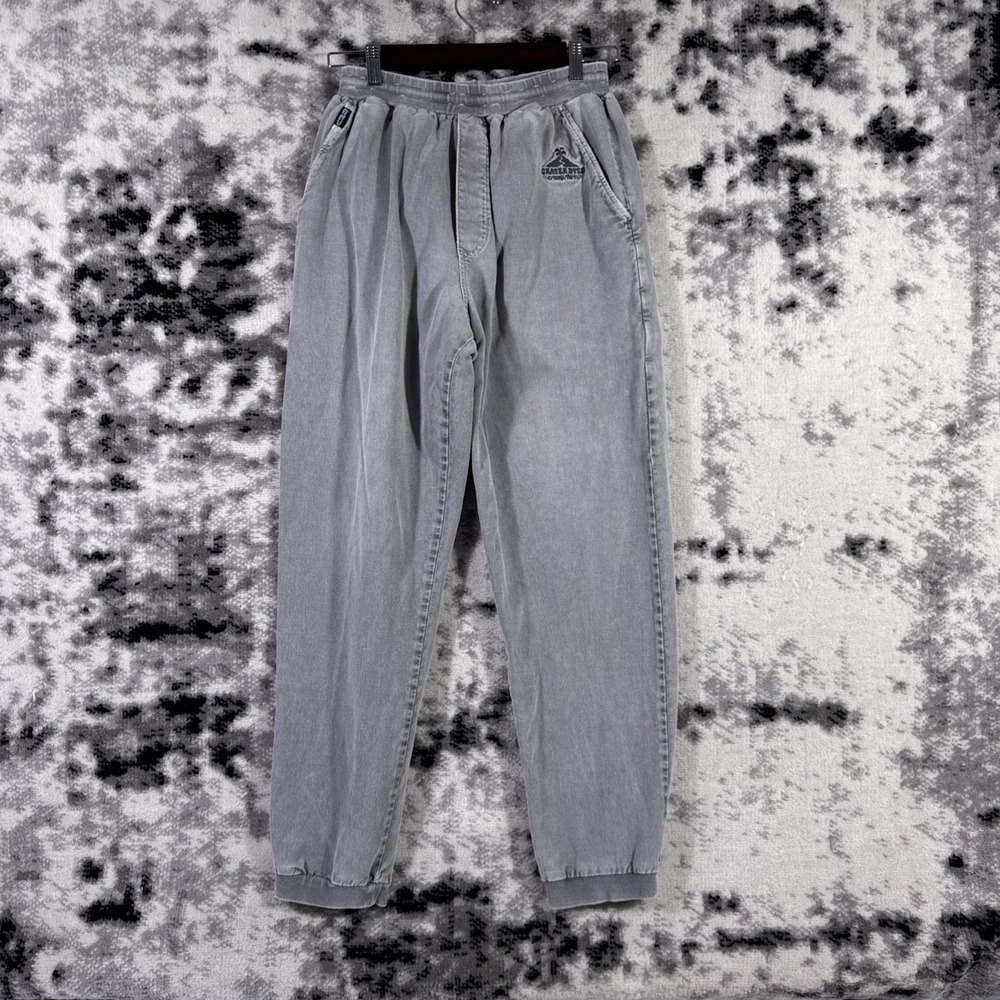 VTG Crazy Shirts Pants Mens Size Medium Gray Tapered Leg Crater‎ Dyed Y2k Dyed